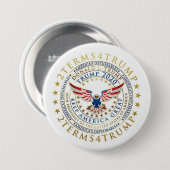 Badge Rond 7,6 Cm 2 Termes 4 Trump (Devant & derrière)