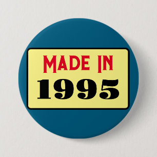 Badge Rond 7,6 Cm 30e fête d'anniversaire né 1995 30 pin