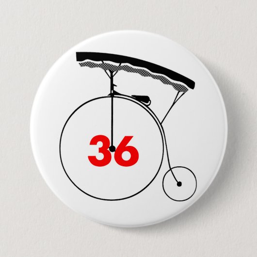 Badge Rond 7,6 Cm 36 Doux-dentés (Devant)