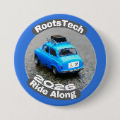 Badge Rond 7,6 Cm 3" Custom Button for RootsTech 2026 Ride Along  (Devant)