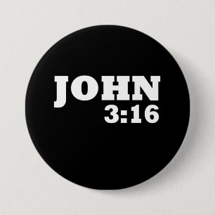 Badge Rond 7,6 Cm 3h16 de John