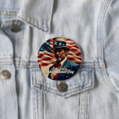 Badge Rond 7,6 Cm 4 juillet - Esprit d'indépendance (En situation)