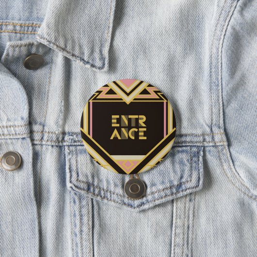 Badge Rond 7,6 Cm 7.6cm Can batch [Art Deco] (En situation)