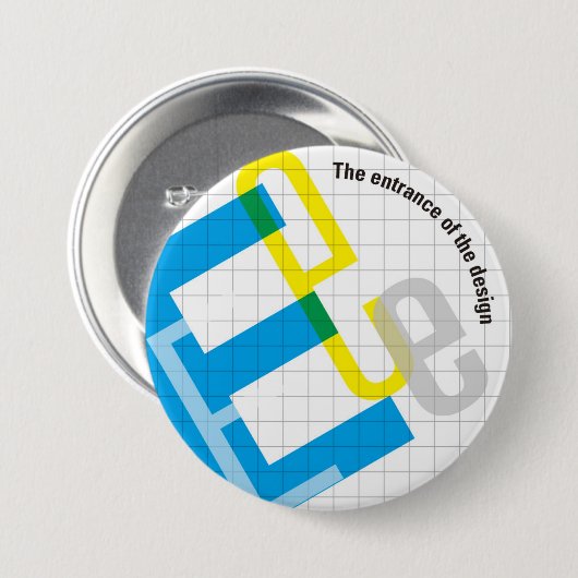 Badge Rond 7,6 Cm 7.6cm Can batch [Grid] (Devant & derrière)