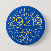 Badge Rond 7,6 Cm 80e anniversaire insigne épingle 80 ans 80 ans (Devant)