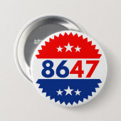 BADGE ROND 7,6 CM 8647 (Devant & derrière)