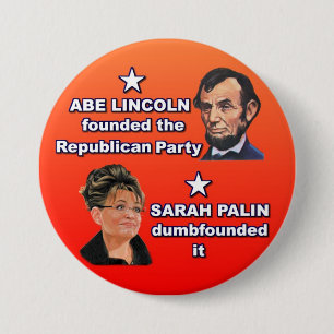 Badge Rond 7,6 Cm Abe et Sarah