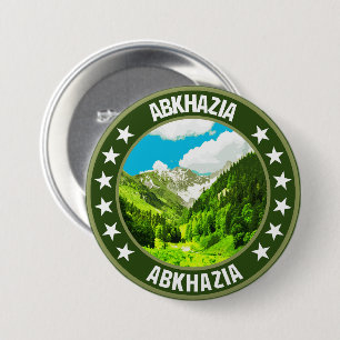 Badge Rond 7,6 Cm Abkhasia