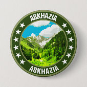 Badge Rond 7,6 Cm Abkhasia (Devant)