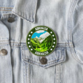 Badge Rond 7,6 Cm Abkhasia (En situation)
