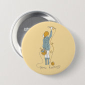 Badge Rond 7,6 Cm Accro du tricot (Devant & derrière)