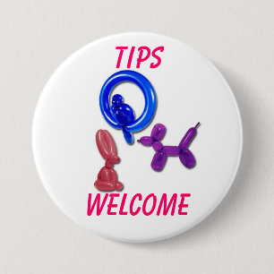 BADGE ROND 7,6 CM ACCUEIL DE TIP