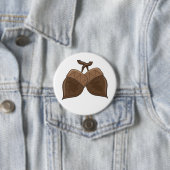 Badge Rond 7,6 Cm Acorns Rustique Forêt d'automne Nature (En situation)