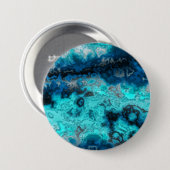 Badge Rond 7,6 Cm Agate bleue (Devant & derrière)