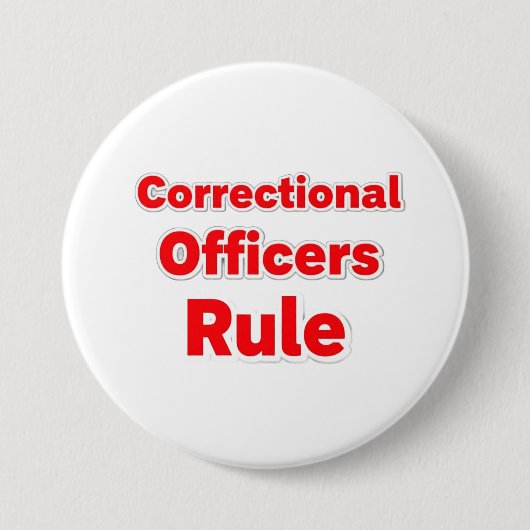 Badge Rond 7,6 Cm Agents de correction règlent le bouton. (Devant)