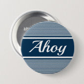 Badge Rond 7,6 Cm Ahoy (Devant & derrière)