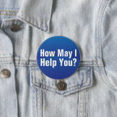 Badge Rond 7,6 Cm Aide bleue de vague de gradient que vous vous (En situation)