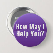 Badge Rond 7,6 Cm Aide pourpre de vague de gradient que vous vous (Devant & derrière)