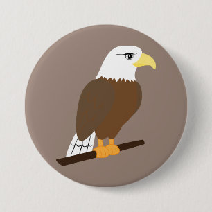 Badge Rond 7,6 Cm Aigle