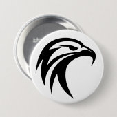 Badge Rond 7,6 Cm Aigle tribal (Devant & derrière)