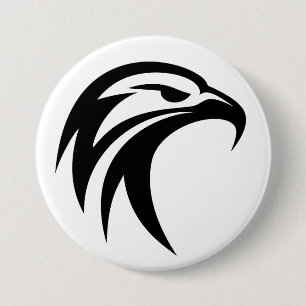 Badge Rond 7,6 Cm Aigle tribal