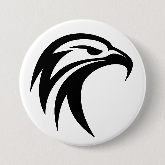 Badge Rond 7,6 Cm Aigle tribal (Devant)