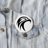 Badge Rond 7,6 Cm Aigle tribal (En situation)