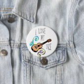 Badge Rond 7,6 Cm Aimez mon Uke (En situation)