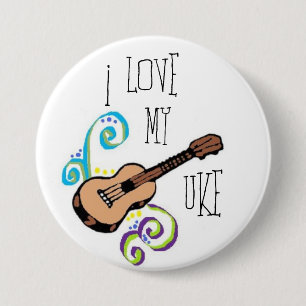 Badge Rond 7,6 Cm Aimez mon Uke