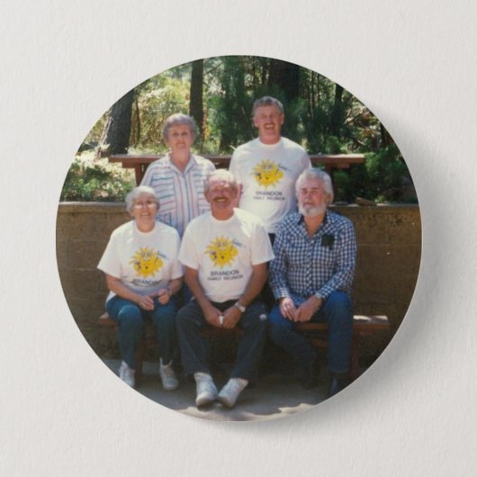 Badge Rond 7,6 Cm Aînés 1990 (Devant)