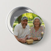 Badge Rond 7,6 Cm Ajouter une Personnaliser photo retraitée (Devant & derrière)