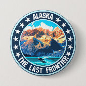 Badge Rond 7,6 Cm Alaska (Devant)