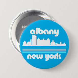 Badge Rond 7,6 Cm Albany New York
