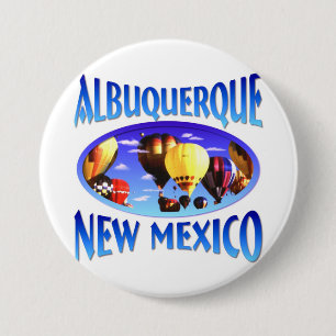Badge Rond 7,6 Cm Albuquerque Nouveau Mexique