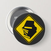 Badge Rond 7,6 Cm Alerte : Livres à l'avance ! (Devant & derrière)