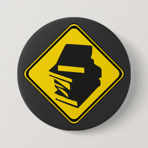 Badge Rond 7,6 Cm Alerte : Livres à l'avance !