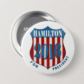 Badge Rond 7,6 Cm Alexander Hamilton 2016 (Devant & derrière)