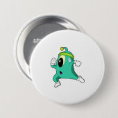 Badge Rond 7,6 Cm Alien en tant que coureur (Devant & derrière)