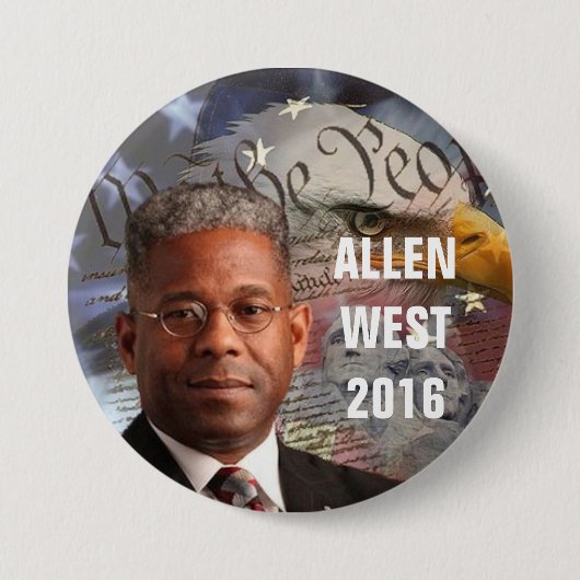 BADGE ROND 7,6 CM ALLEN 2016 OCCIDENTAL (Devant)