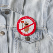 Badge Rond 7,6 Cm allergie aux arachides (En situation)