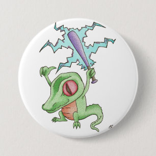 Badge Rond 7,6 Cm Alligators !