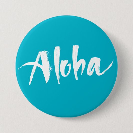 Badge Rond 7,6 Cm Aloha (Devant)