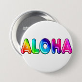 Badge Rond 7,6 Cm Aloha (Devant & derrière)