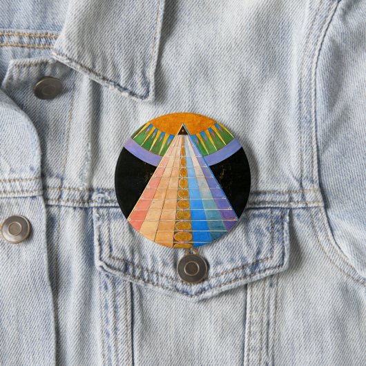Badge Rond 7,6 Cm Altarpiece Hilma Af Klint No 1 (En situation)