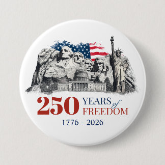 Badge Rond 7,6 Cm America's Semiquincentennial 250 Years of Freedom