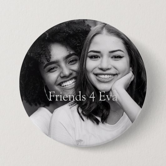 Badge Rond 7,6 Cm Amis photo customisés 4 Eva (Devant)