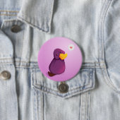 Badge Rond 7,6 Cm Amour de Platy (En situation)