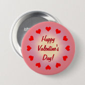 Badge Rond 7,6 Cm Amour et Coeurs (Devant & derrière)