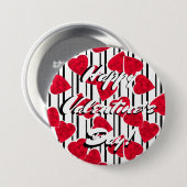 Badge Rond 7,6 Cm Amour, mariage, Saint Valentin (Devant & derrière)