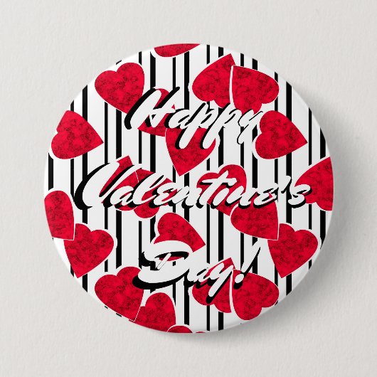 Badge Rond 7,6 Cm Amour, mariage, Saint Valentin (Devant)